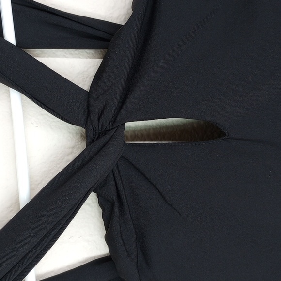 Athleta Black Kiki Halter Swim Dress Women's size Medium - Picture 6 of 16